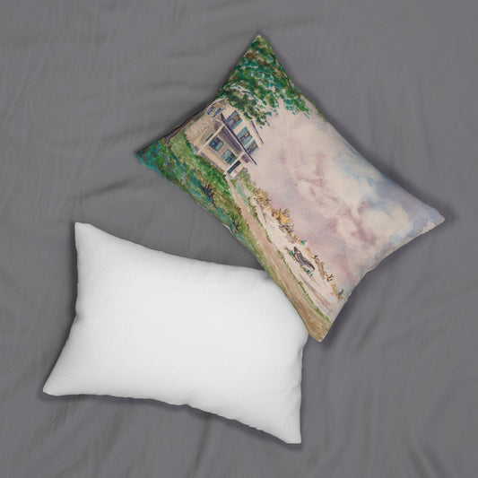 Spun Polyester Lumbar Pillow - Albert Voorhees Homestead