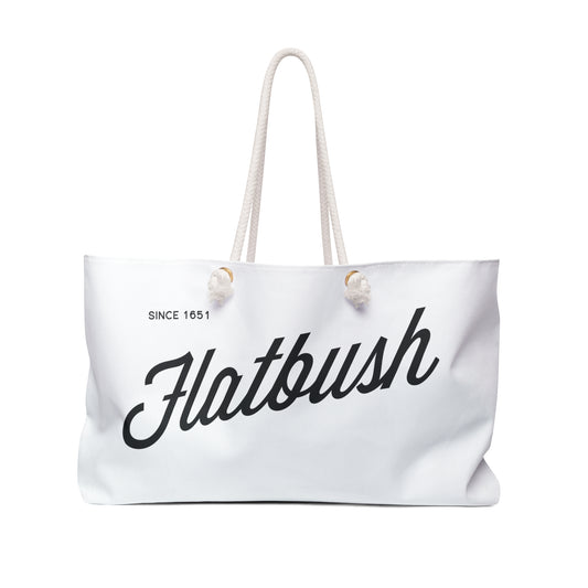 Flatbush Weekender Bag - White