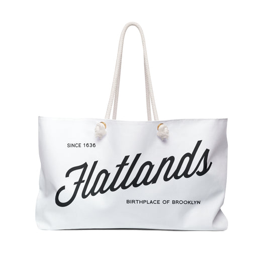 Flatlands Weekender Bag - White
