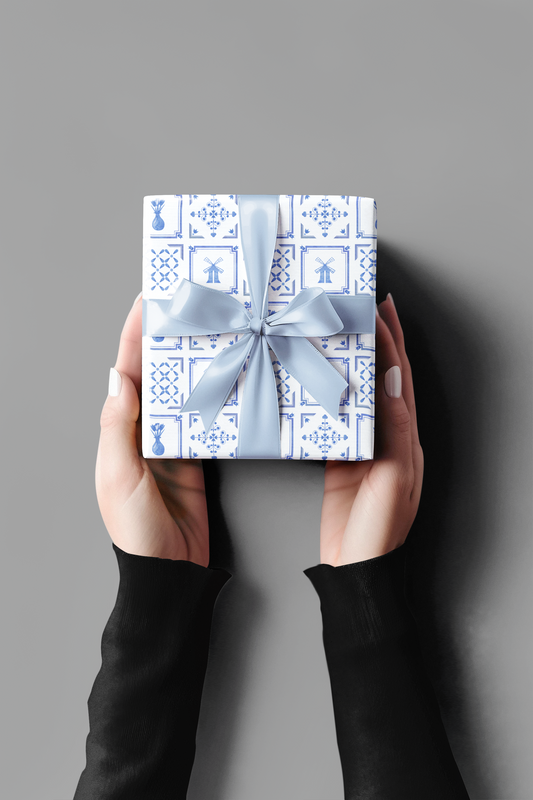 Gift Wrap - Delft Tile